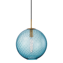  2015-AGB-BL - 1 LIGHT PENDANT-BLUE GLASS