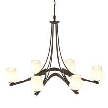  104106-SKT-05-GG0236 - Oval Ribbon 6 Arm Chandelier