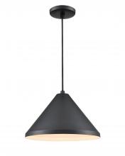  RWCC13-SB - R Series 1-Light Cord Hung Wide Cone Satin Black