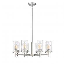  495008-BN - Janna 8-Light Chandelier Ceiling Light Brushed Nickel