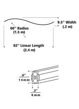  700MOBHSC60BRZ - Pre-Bent S Curve MonoRail