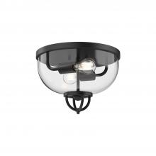 Alora Lighting FM461102MB - Lancaster 13-in Matte Black 2 Lights Flush Mount