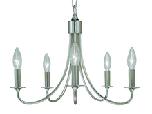  1004 PS - 5-Light Polished Silver Maisonette Mini Chandelier