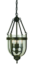  1014 AB - 4-Light Antique Brass Hannover Mini-Chandelier