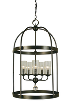  1105 AB - 5-Light Antique Brass Compass Dining Chandelier