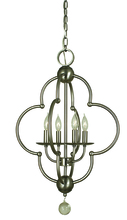  1160 AB - 4-Light Antique Brass Quatrefoil Dining Chandelier