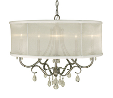  1236 BN/SC - 5-Light Brushed Nickel Liebestraum Dining Chandelier