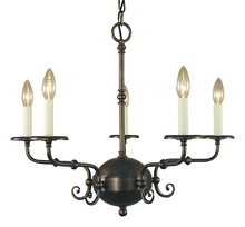  2375 AB - 5-Light Antique Brass Jamestown Dining Chandelier