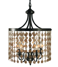  2485 MB - 5-Light Mahogany Bronze Naomi Dining Chandelier