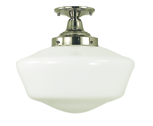  2558 AB - 1-Light Antique Brass Taylor Flush / Semi-Flush Mount