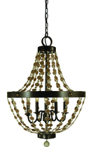  4485 AB - 5-Light Antique Brass Naomi Chandelier