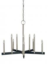  5358 BN/MBLACK - 10-Light Brushed Nickel/Matte Black Jessica Dining Chandelier