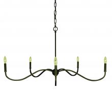  5647 IRON - 5-Light Iron Heidelberg Dining Chandelier