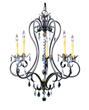  9905 MB - 5-Light Mahogany Bronze Liebestraum Dining Chandelier