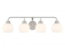  M80082BN - 4-Light Bathroom Vanity Light in Brushed Nickel