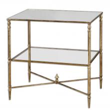  26120 - Uttermost Henzler Mirrored Glass Lamp Table