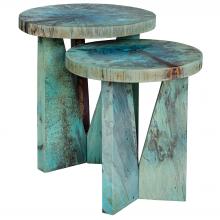 Uttermost 25497 - Uttermost Nadette Blue Nesting Tables, S/2