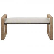  23760 - Uttermost Areca Coastal Rattan Bench