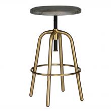  22976 - Uttermost Revolve Brass Counter Stool