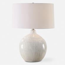  30411 - Dribble White Glaze Table Lamp