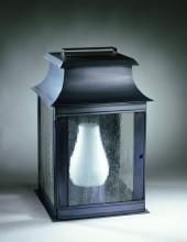  5651-VG-CIM-FST - Pagoda Wall Verdi Gris Medium Base Socket With Chimney Frosted Glass