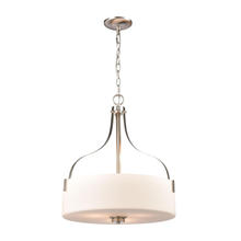  CN300842 - Thomas - Market Square 18'' Wide 3-Light Pendant - Brushed Nickel