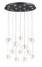  E24167-18BKGLD - Newton-Multi-Light Pendant